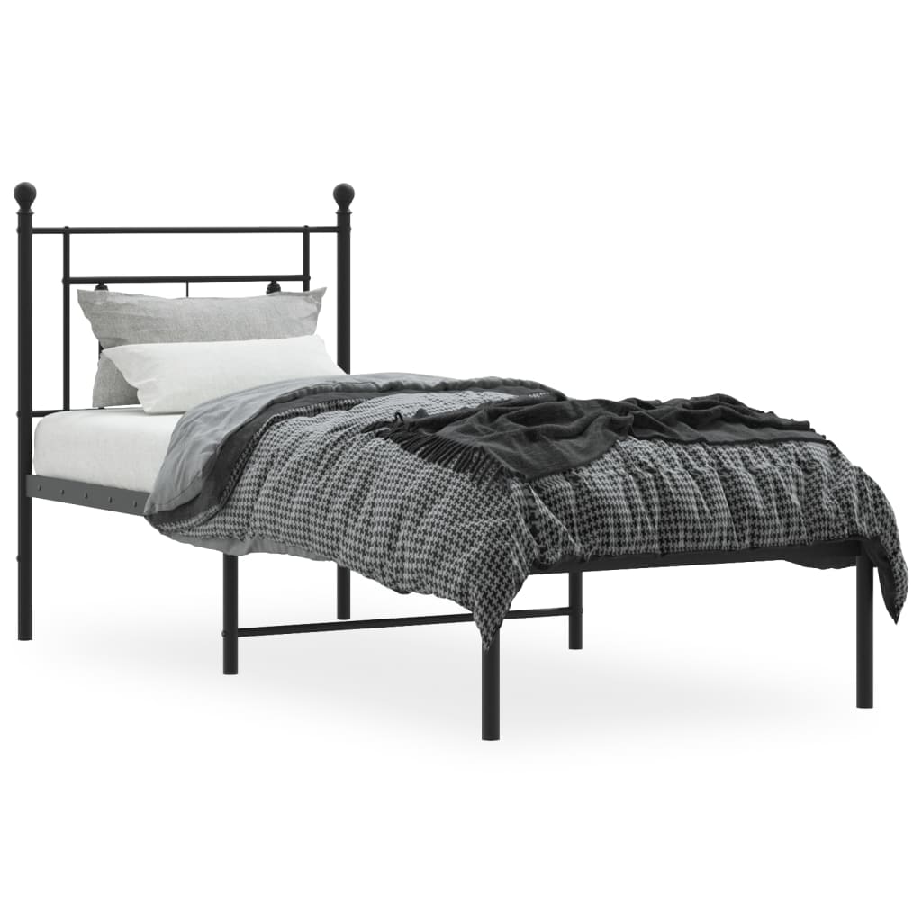 Metal Bed Frame Without Mattress 80X200Cm