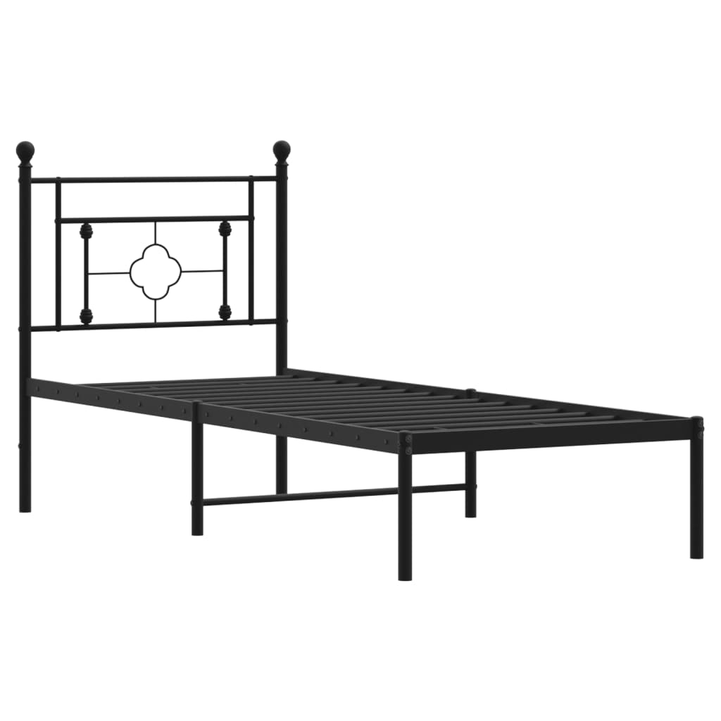 Metal Bed Frame Without Mattress 80X200Cm