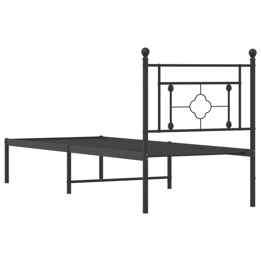 Metal Bed Frame Without Mattress 80X200Cm