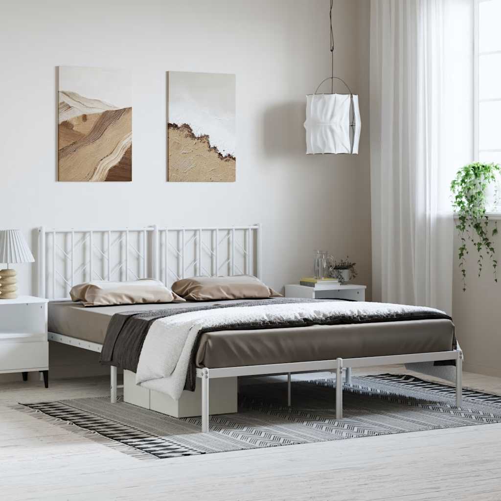 Metal Bed Frame Without Mattress 75X190Cm