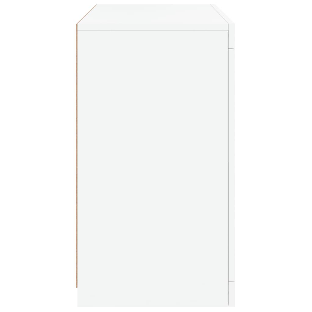 Sideboard LED Lights 60.5X37X67 Cm Grey Sonoma Artisan Oak Black Oak Sonoma Oak