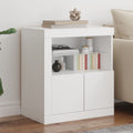 Sideboard LED Lights 60.5X37X67 Cm Grey Sonoma Artisan Oak Black Oak Sonoma Oak