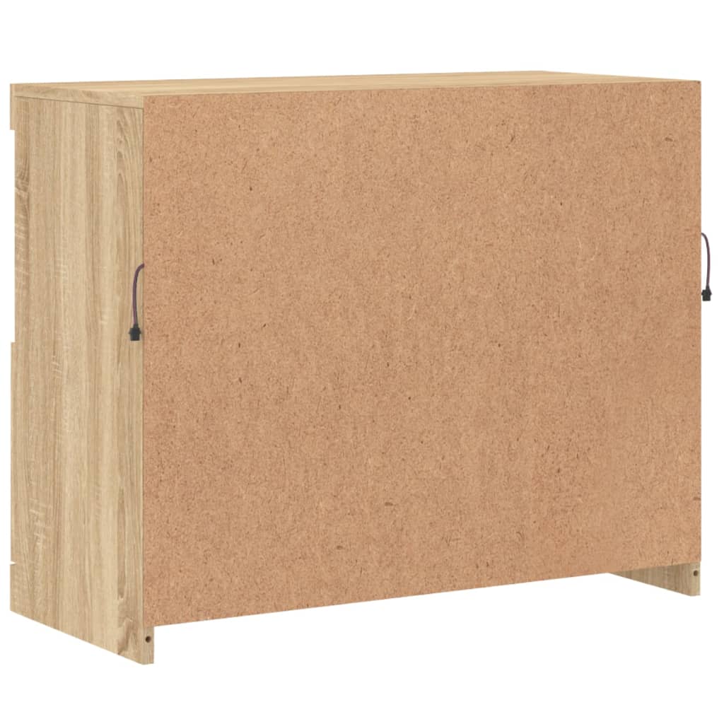 Sideboard With Led Lights 81X37X67 Cm