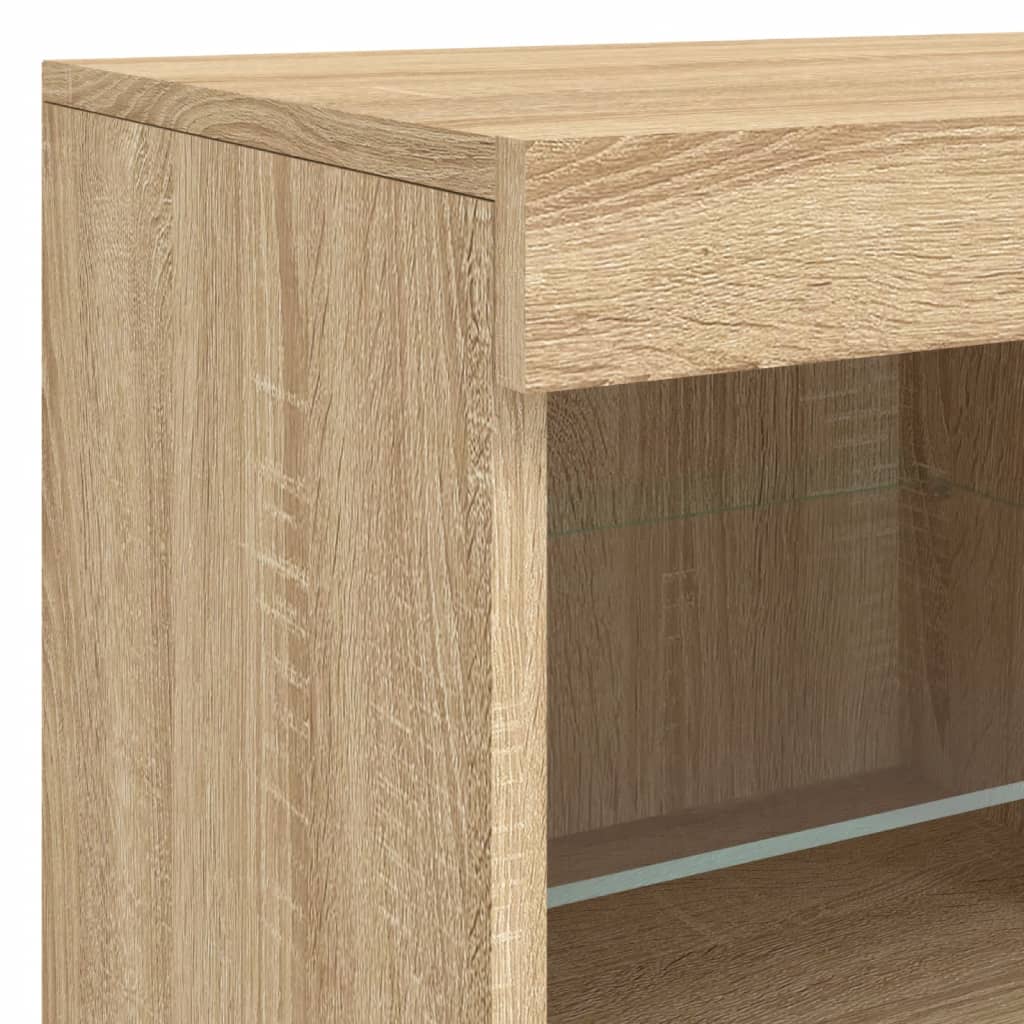 Sideboard With Led Lights 81X37X67 Cm
