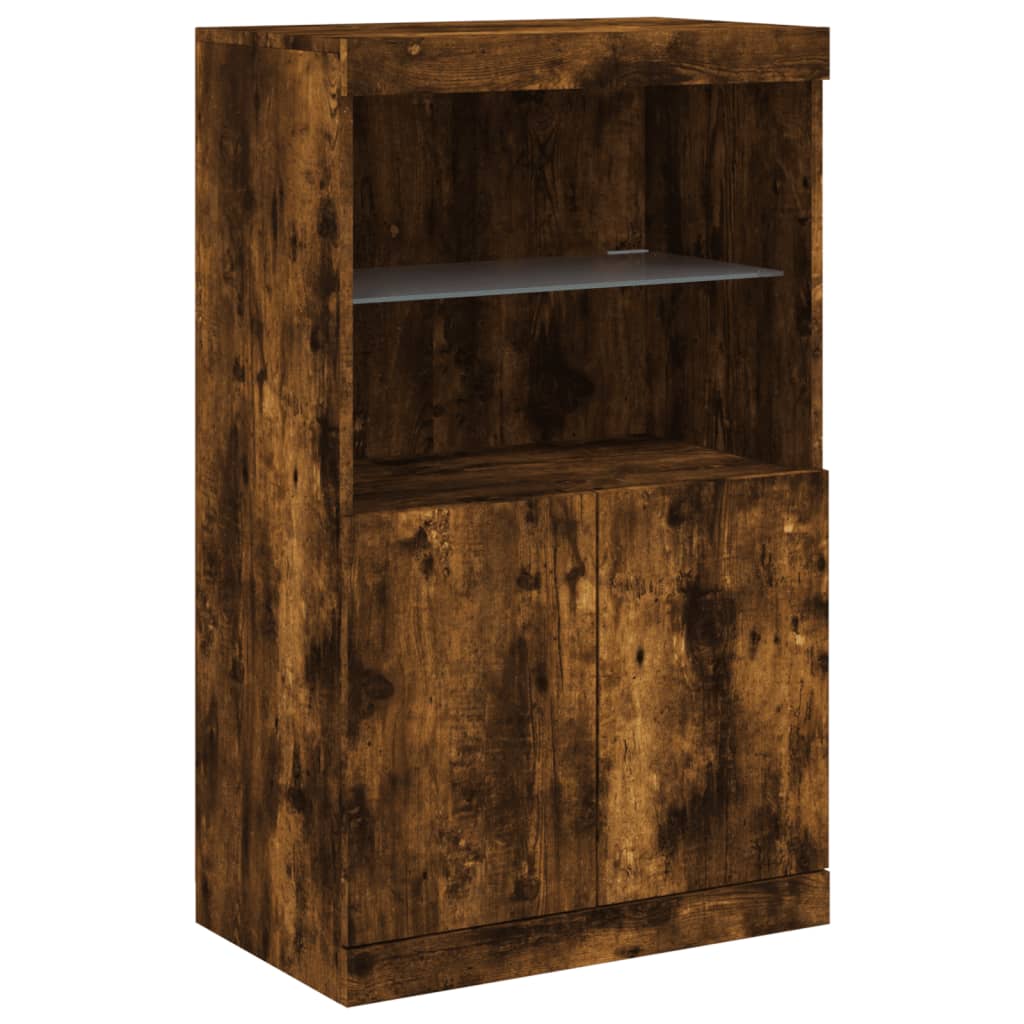 Sideboard With Led Lights 60.5X37X100 Cm