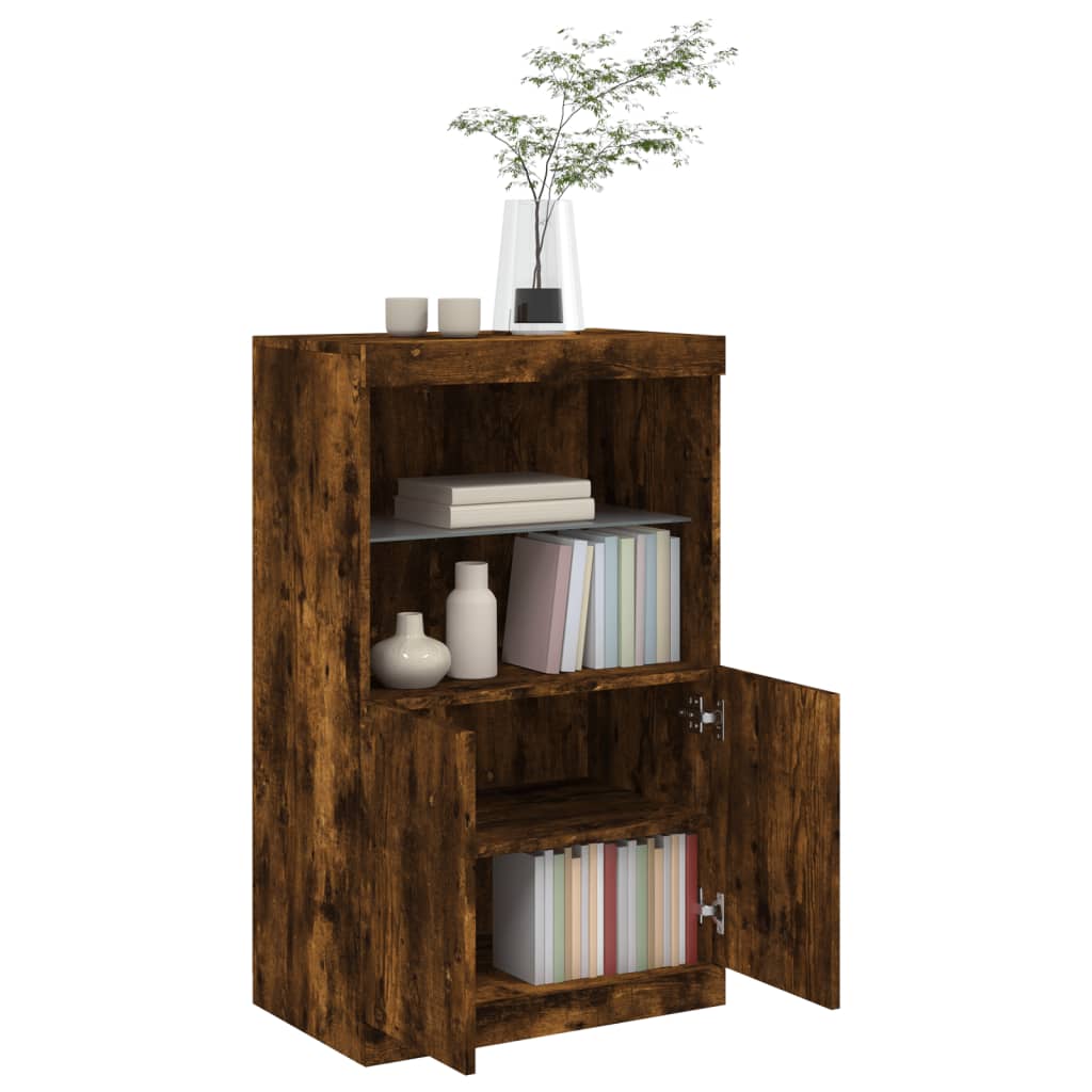 Sideboard With Led Lights 60.5X37X100 Cm