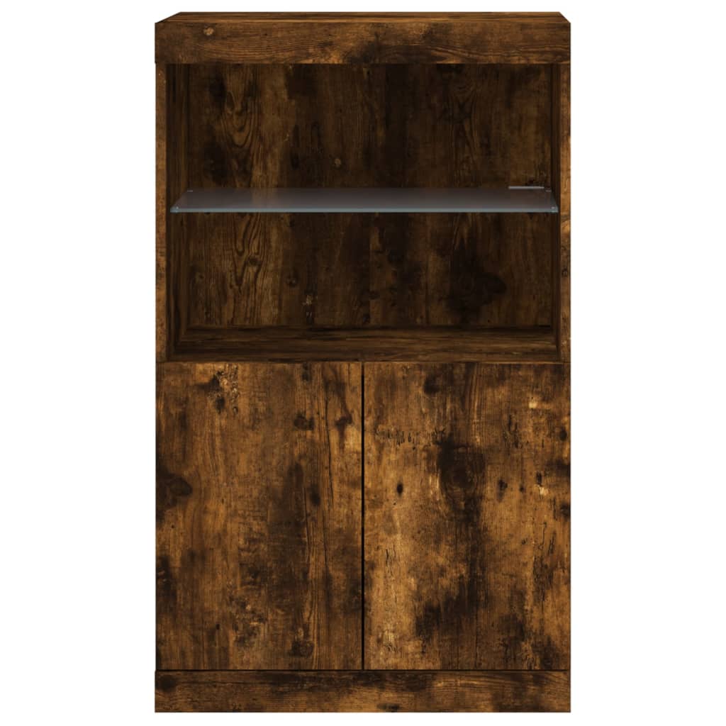 Sideboard With Led Lights 60.5X37X100 Cm