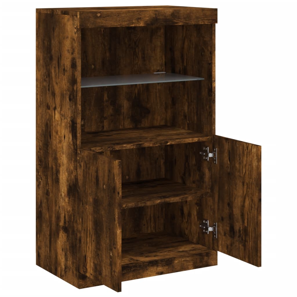 Sideboard With Led Lights 60.5X37X100 Cm