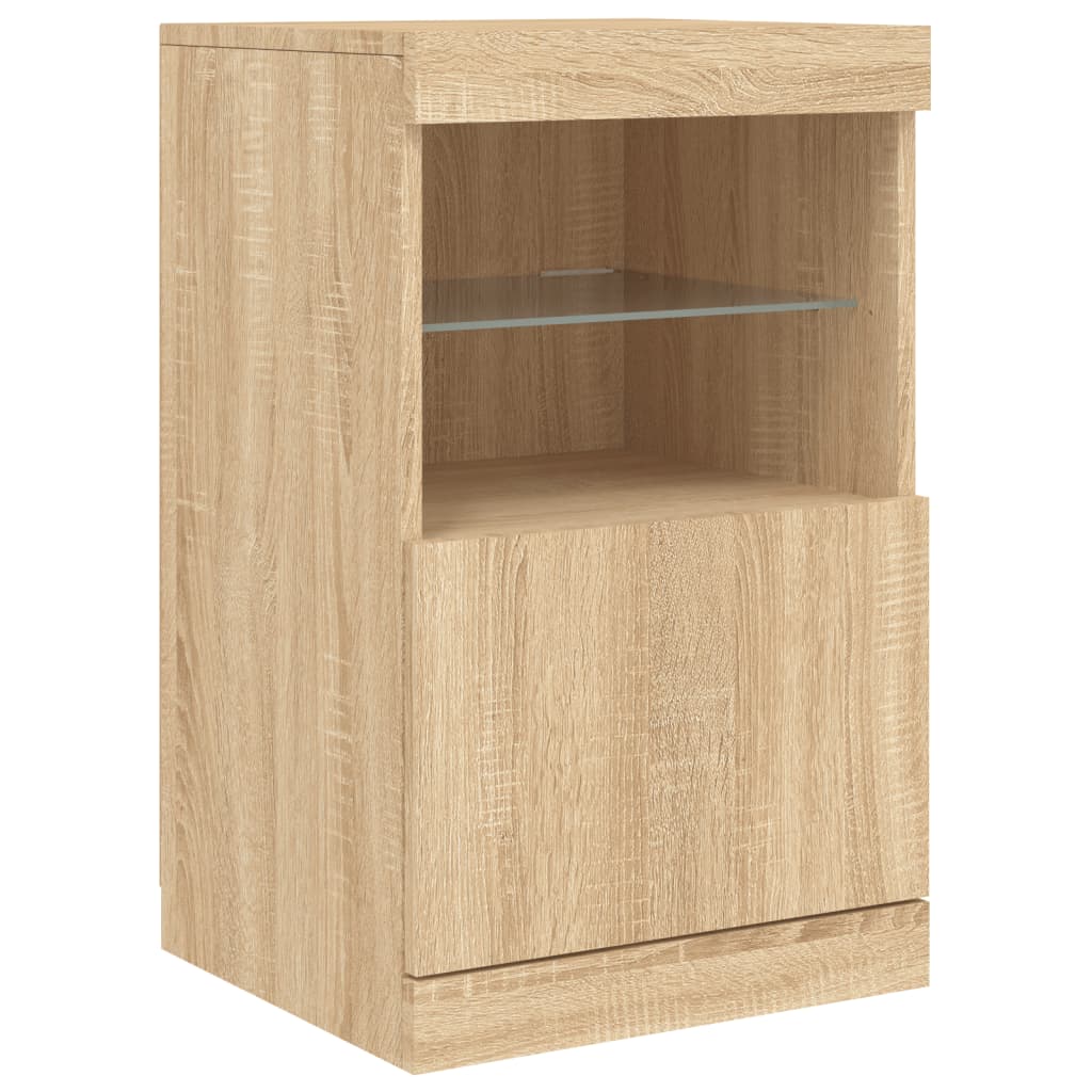 Sideboard With Led Lights 41X37X67 Cm
