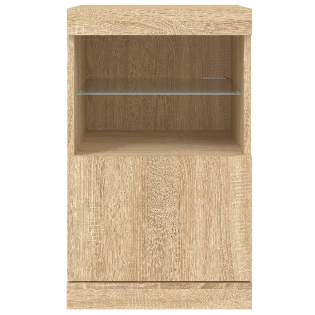 Sideboard With Led Lights 41X37X67 Cm