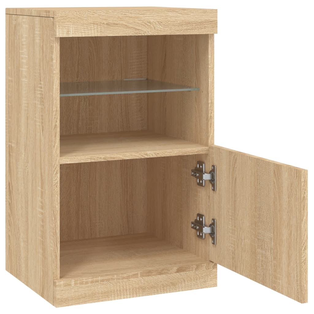 Sideboard With Led Lights 41X37X67 Cm