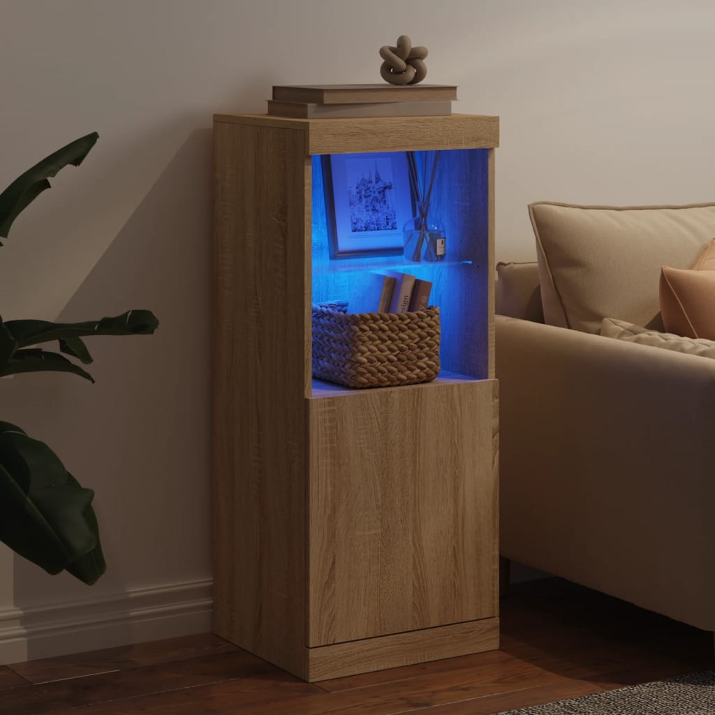 Sideboard With Led Lights 41X37X100 Cm