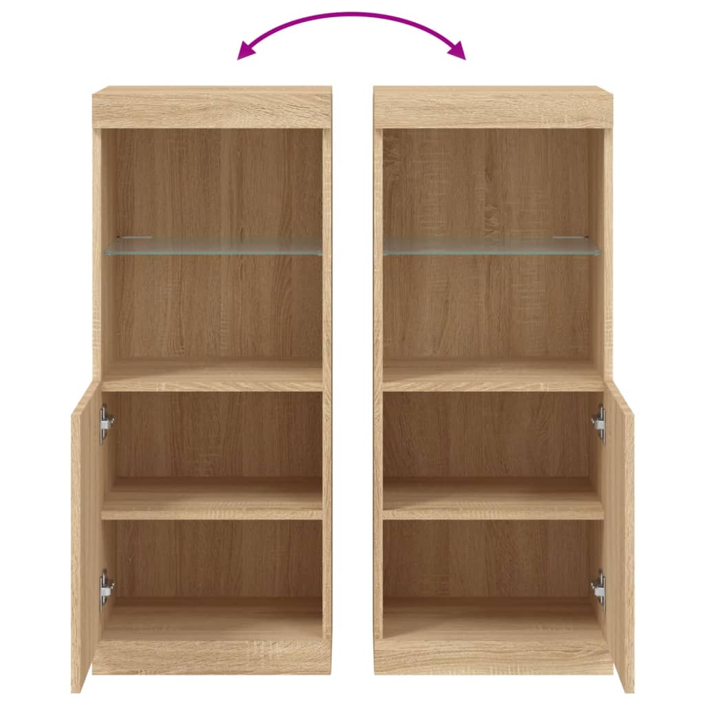 Sideboard With Led Lights 41X37X100 Cm
