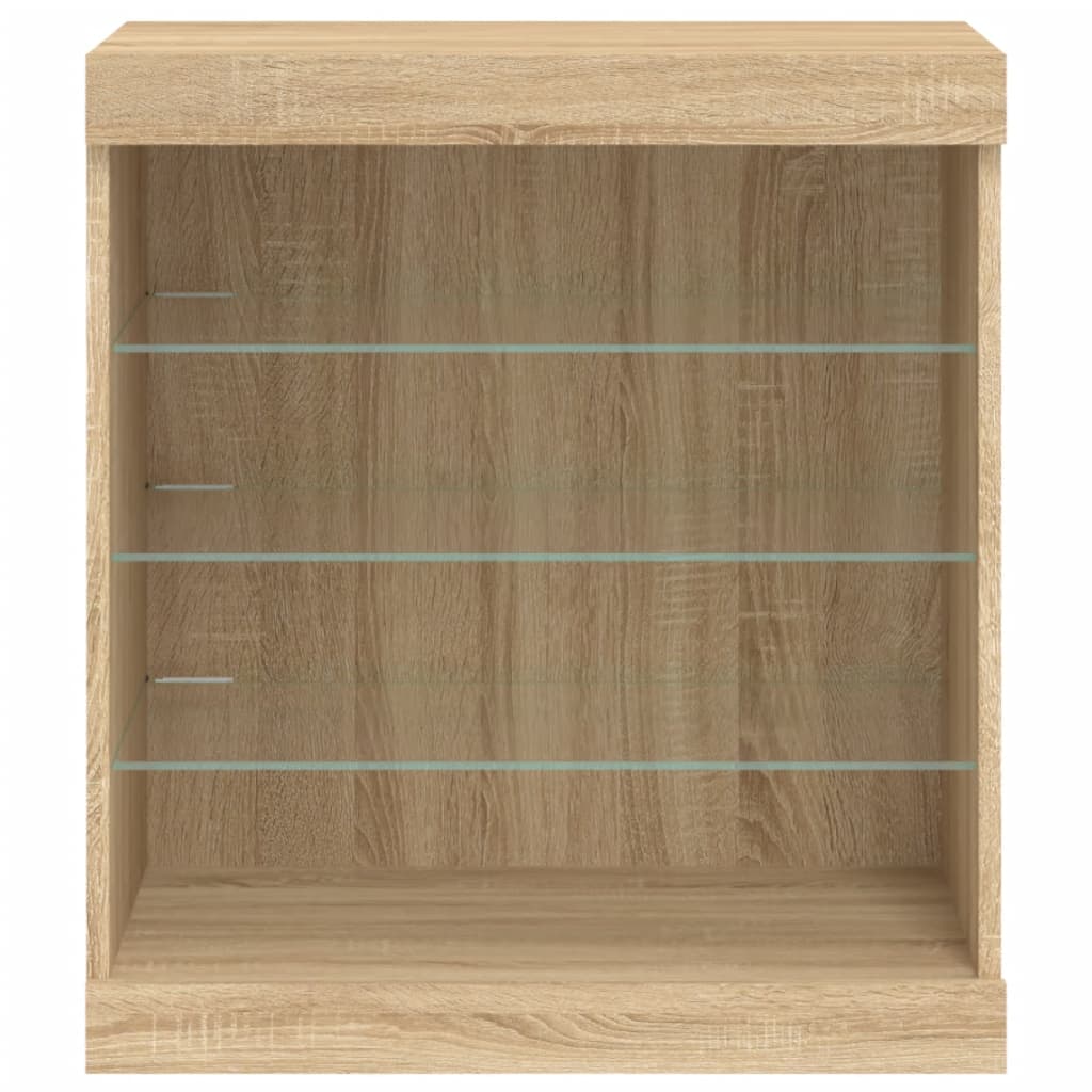 Sideboard With Led Lights 60.5X37X67 Cm