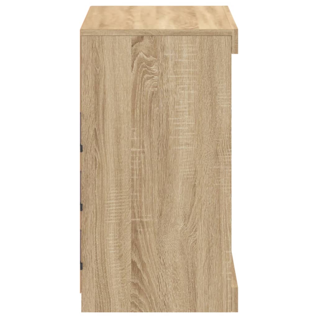 Sideboard With Led Lights 60.5X37X67 Cm