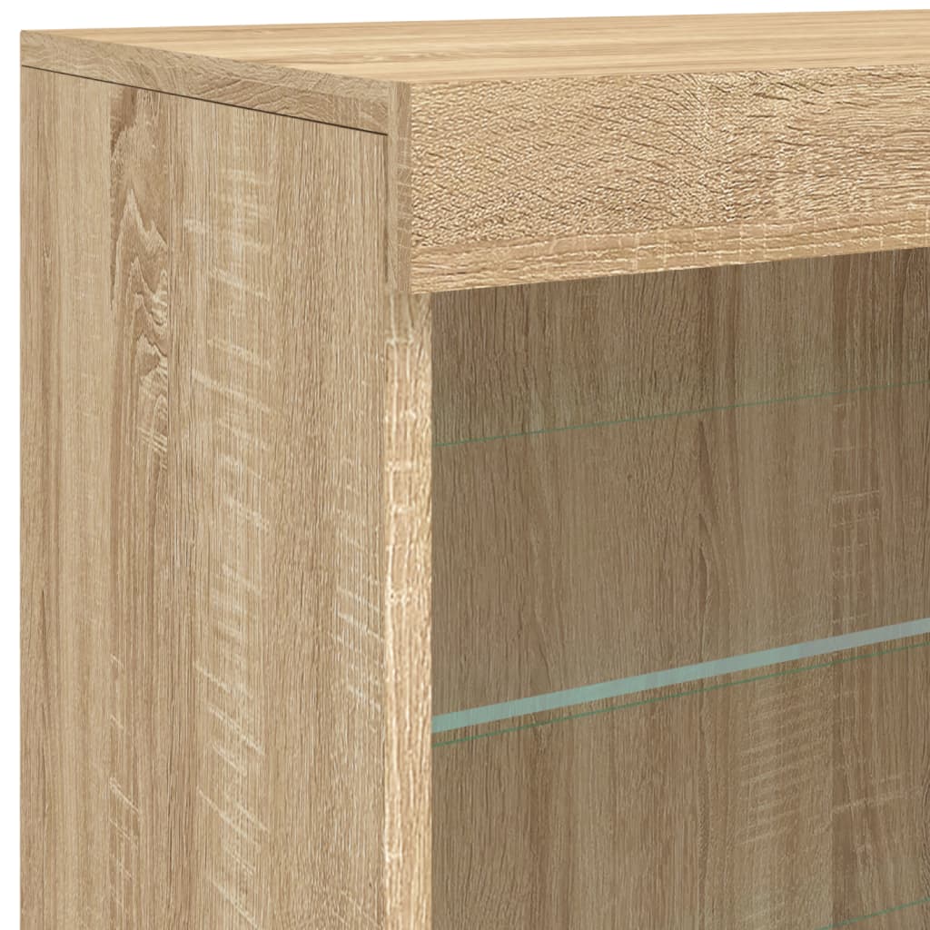 Sideboard With Led Lights 60.5X37X67 Cm
