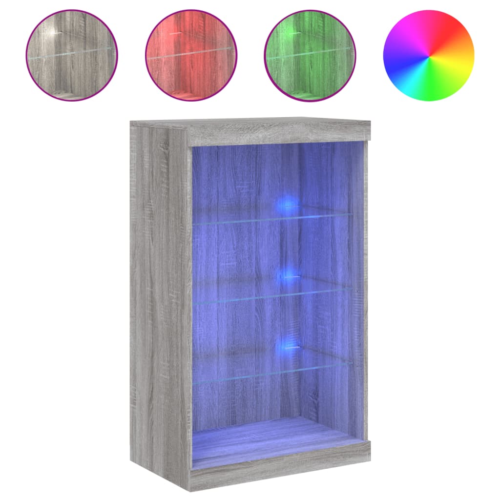 Sideboard With Led Lights 60.5X37X100 Cm