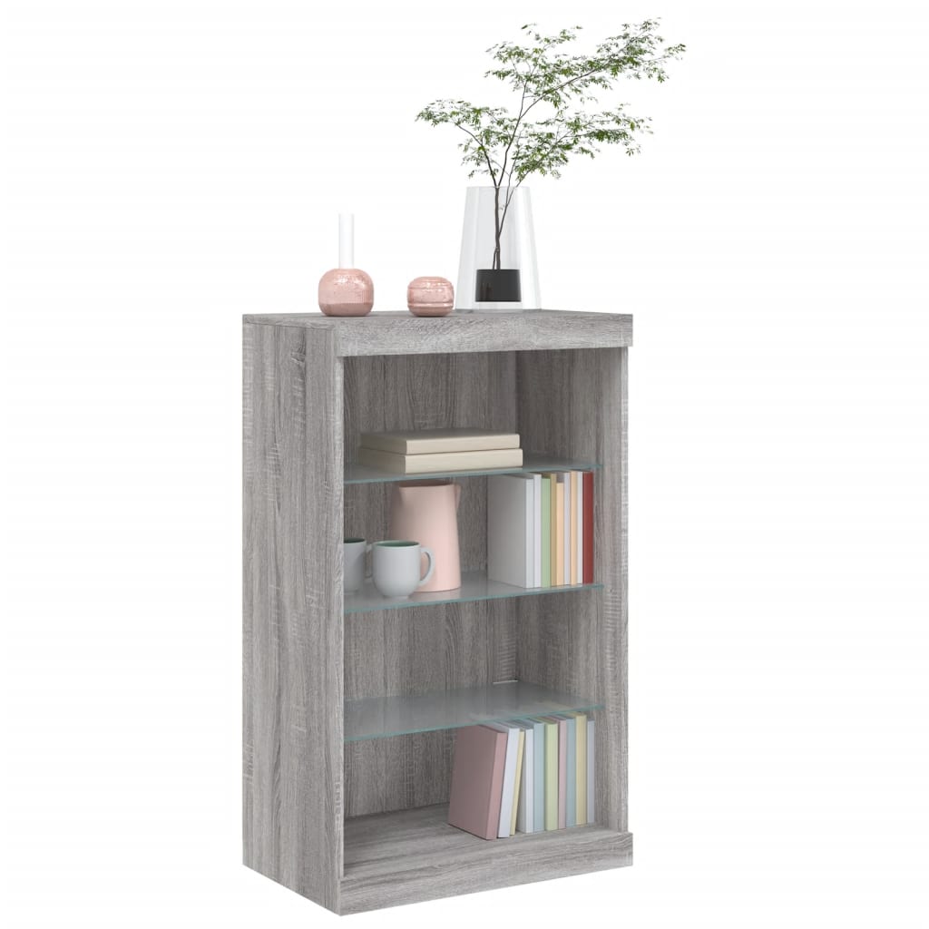 Sideboard With Led Lights 60.5X37X100 Cm