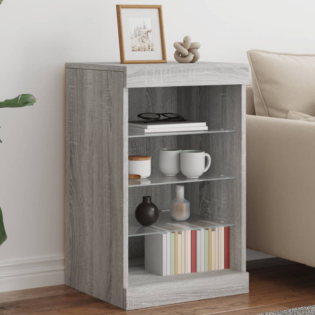 Sideboard With Led Lights 41X37X67 Cm