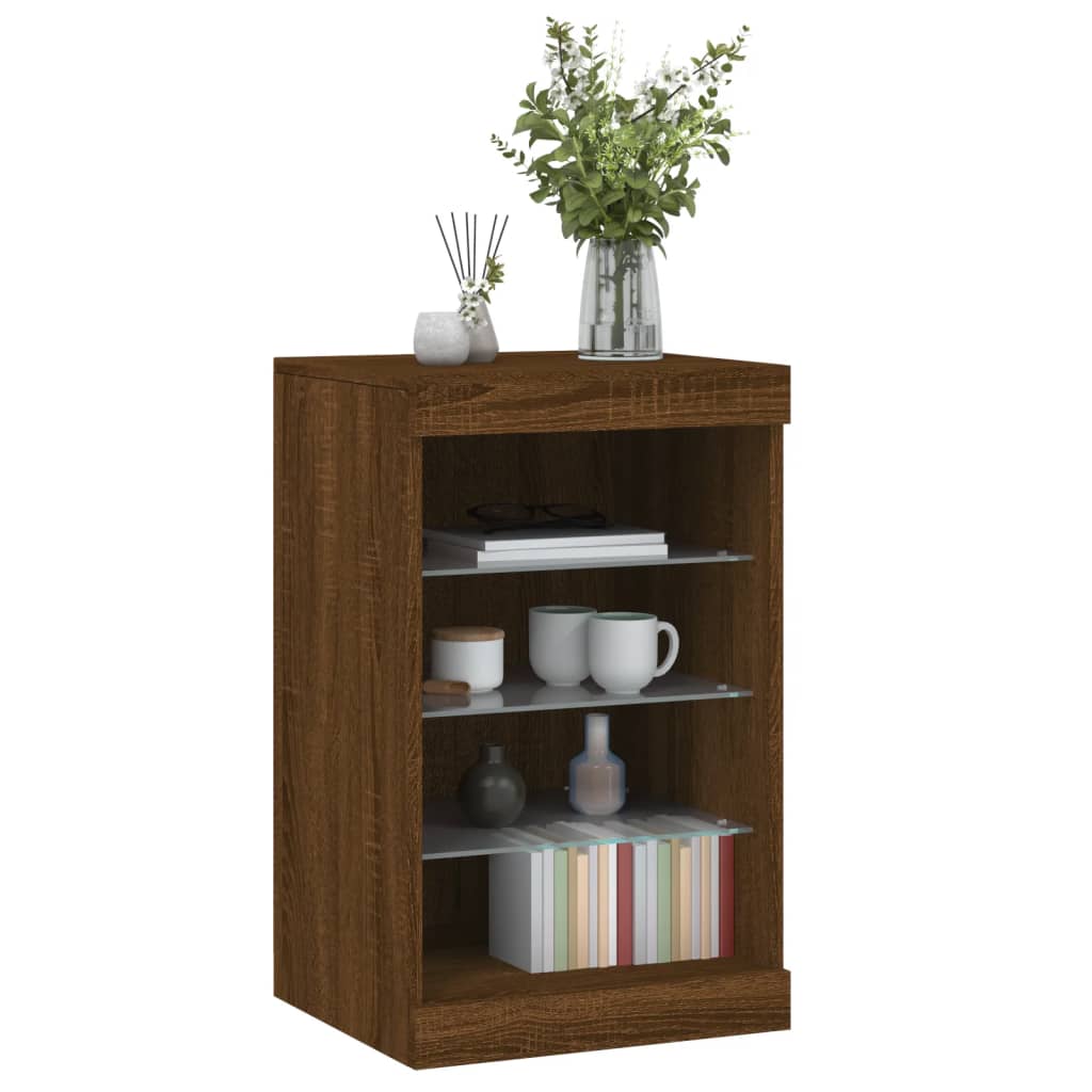Sideboard With Led Lights 41X37X67 Cm