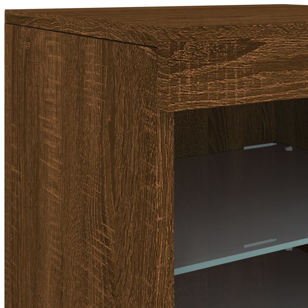Sideboard With Led Lights 41X37X67 Cm