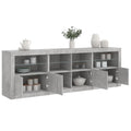 Sideboard With Led Lights 202X37X67 Cm