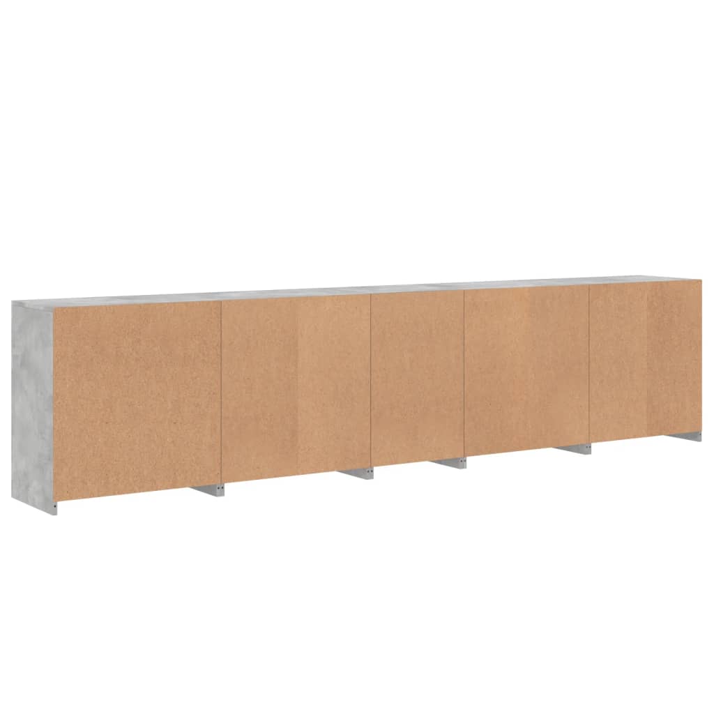 Sideboard With Led Lights 283X37X67 Cm