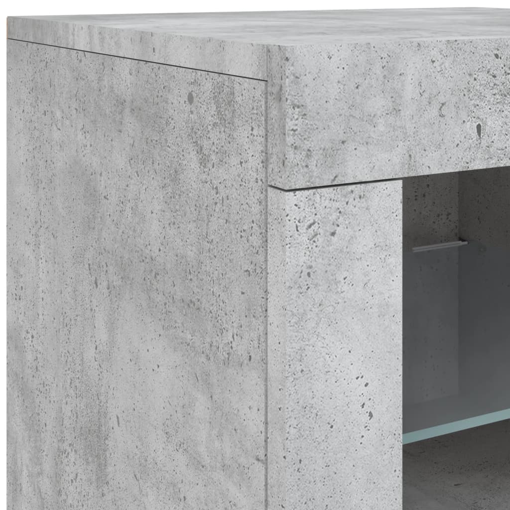 Sideboard With Led Lights 283X37X67 Cm