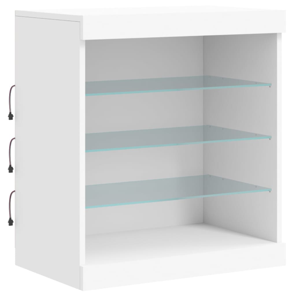 Sideboard With Led Lights 181.5X37X67 Cm