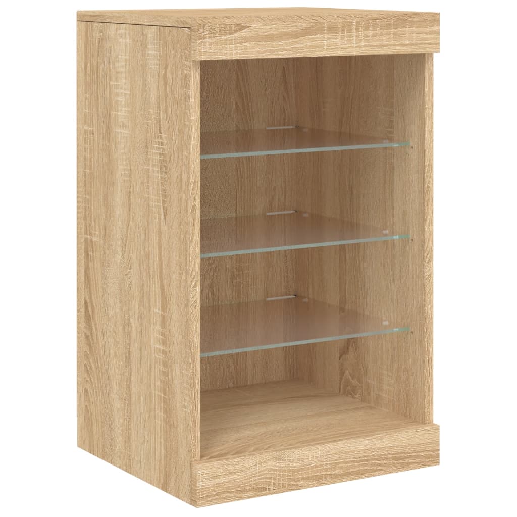 Sideboard With Led Lights 164X37X67 Cm