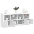Sideboard LED Lights 163X37X67 Cm Concrete Grey White Sonoma Oak Smoked Oak 163