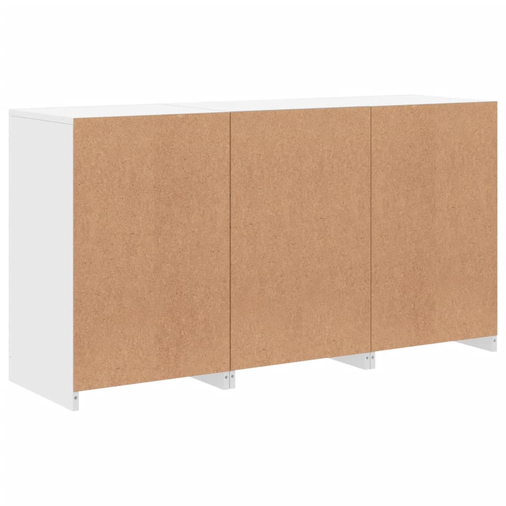 Sideboard With Led Lights 123X37X67 Cm