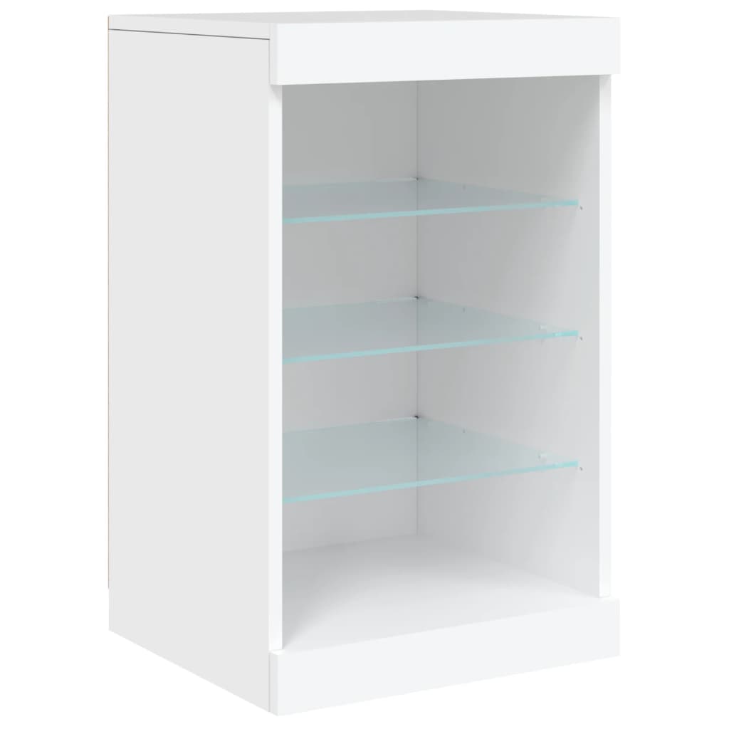 Sideboard With Led Lights 123X37X67 Cm