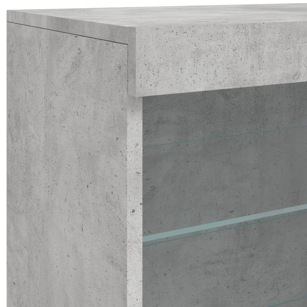 Sideboard With Led Lights 142.5X37X67 Cm