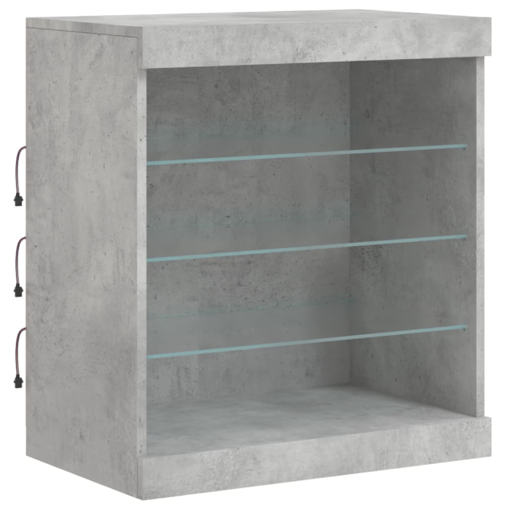 Sideboard With Led Lights 142.5X37X67 Cm