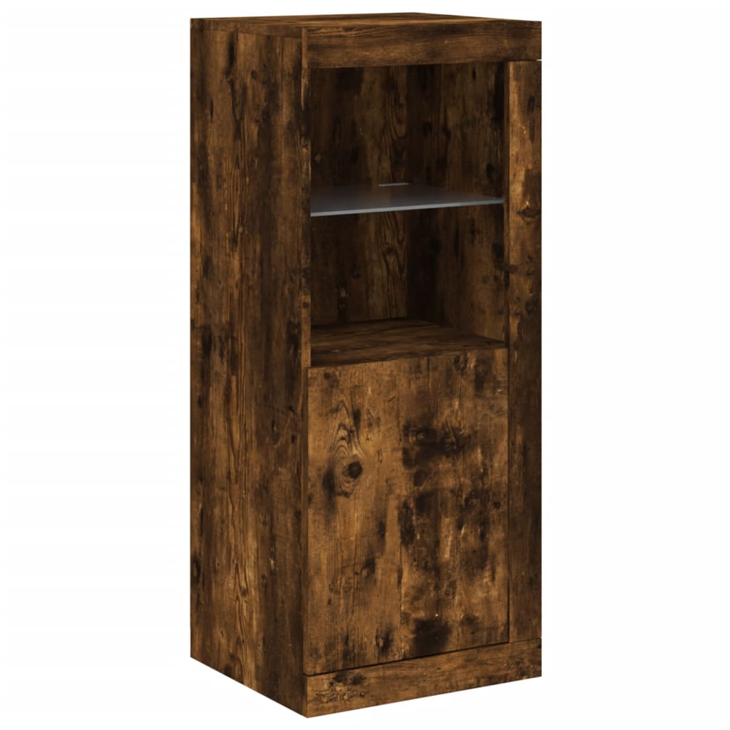 Sideboards With Led Lights 3 Pcs Engineered Wood