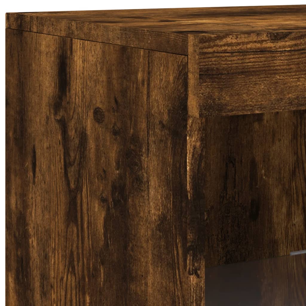 Sideboards With Led Lights 3 Pcs Engineered Wood