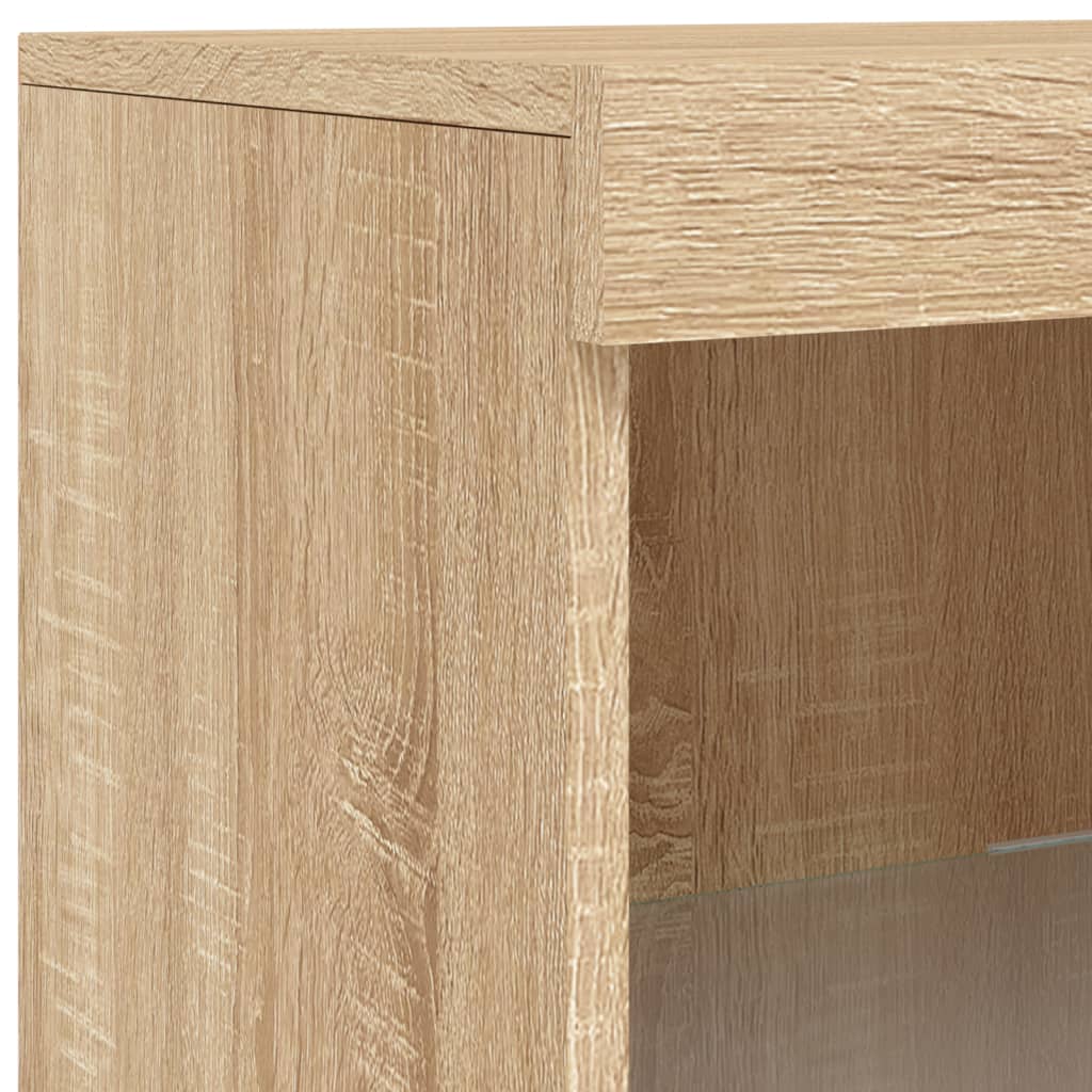 Sideboard With Led Lights 162X37X100 Cm