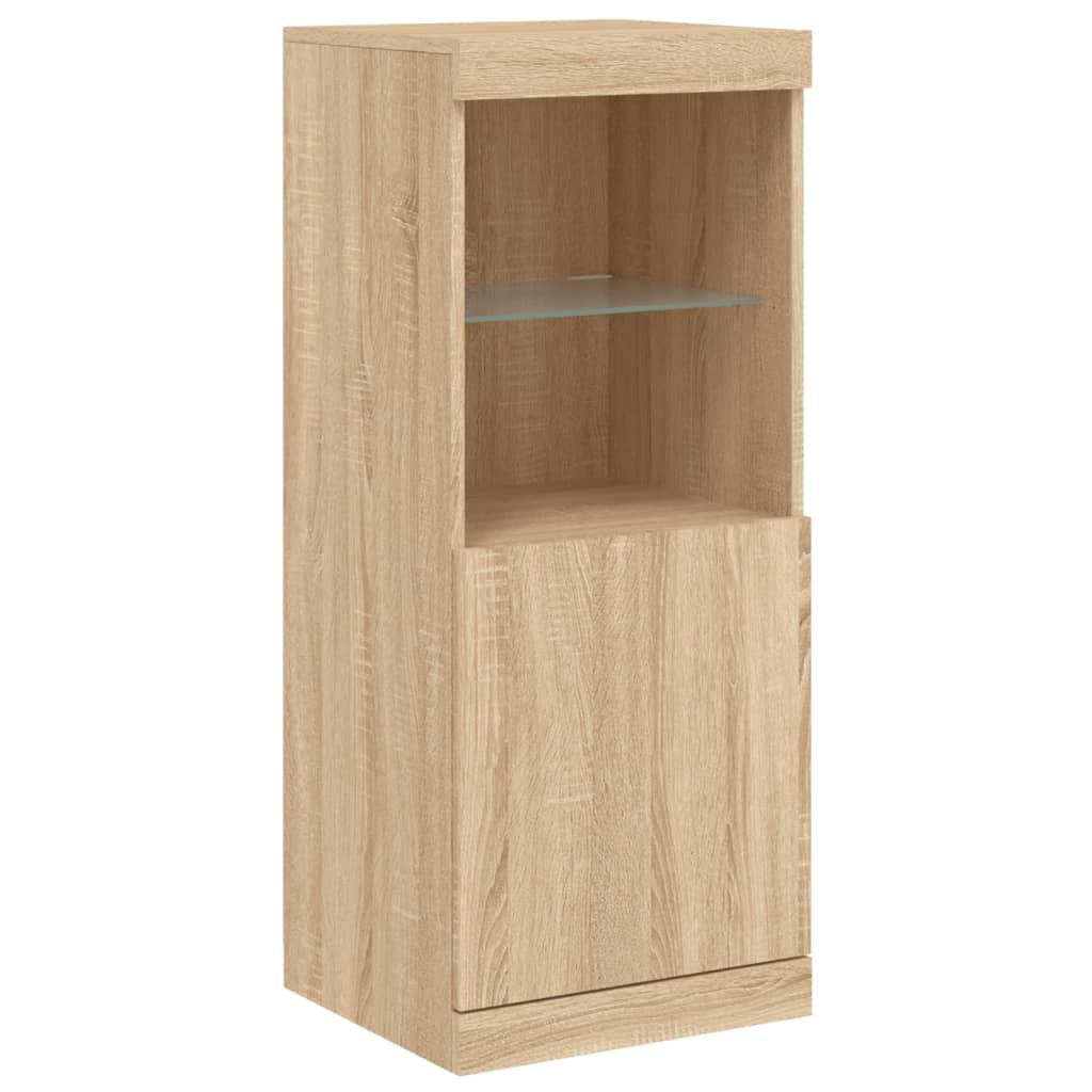 Sideboard With Led Lights 162X37X100 Cm