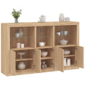 Sideboard With Led Lights 162X37X100 Cm
