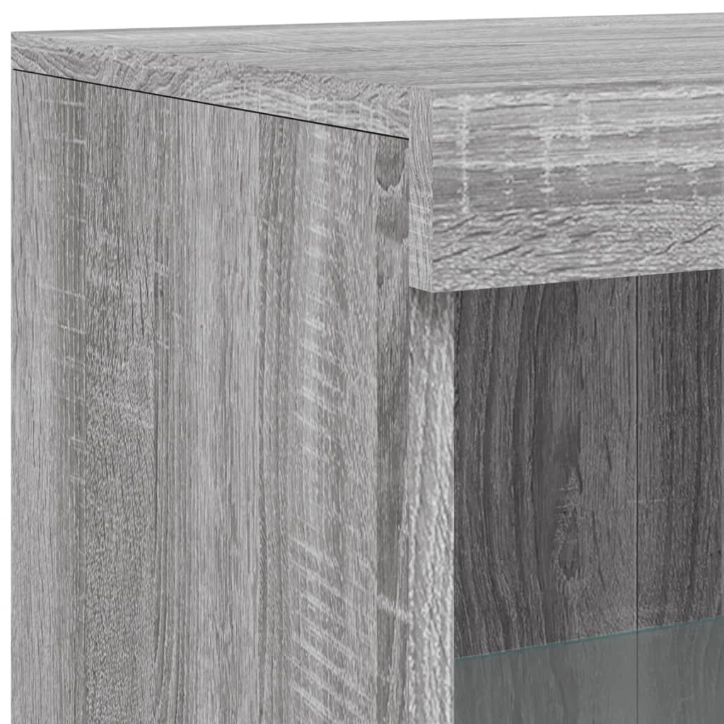 Sideboard With Led Lights 181.5X37X100 Cm