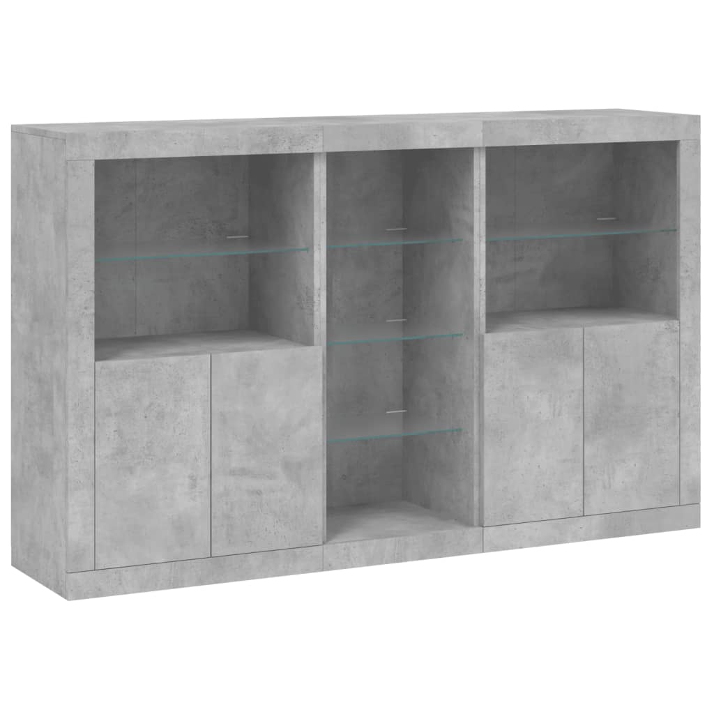 Sideboard With Led Lights 162X37X100 Cm