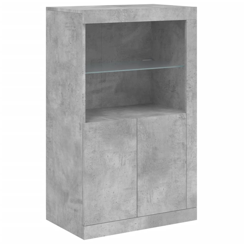 Sideboard With Led Lights 162X37X100 Cm