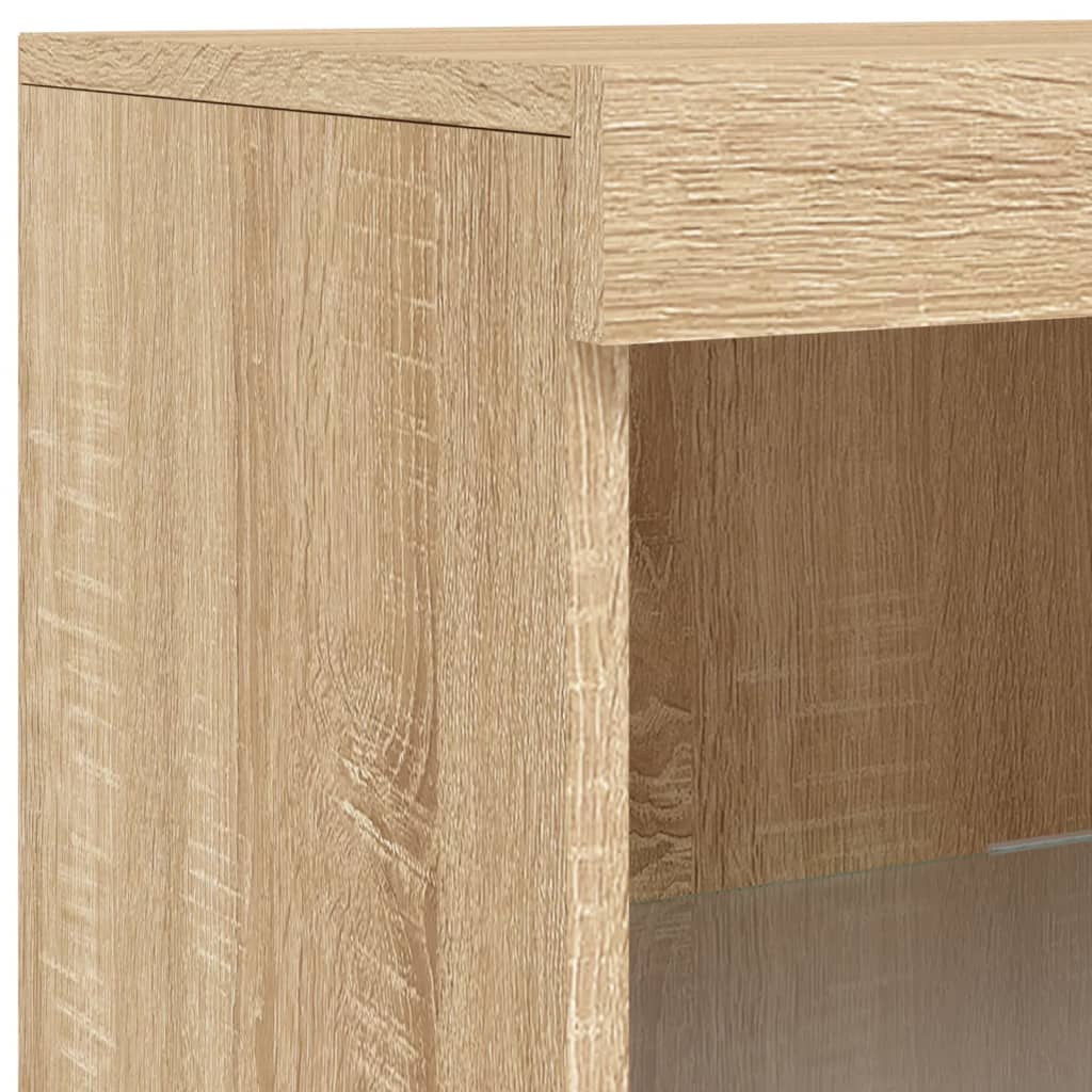 Sideboard With Led Lights 181.5X37X100 Cm