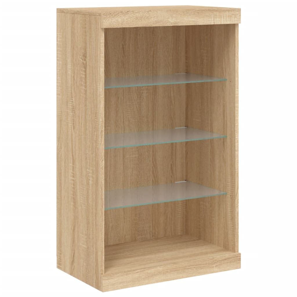 Sideboard With Led Lights 181.5X37X100 Cm