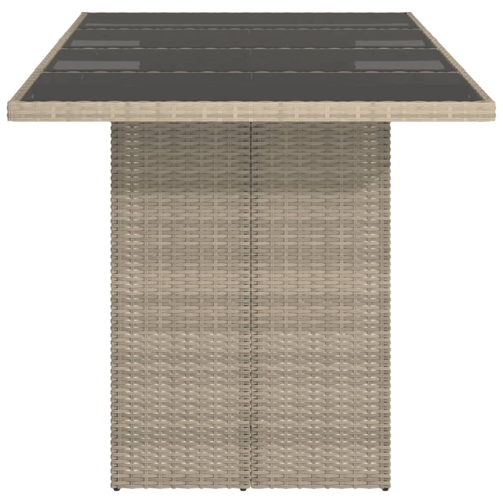Garden Table With Top 190X80X74 Cm Poly Rattan