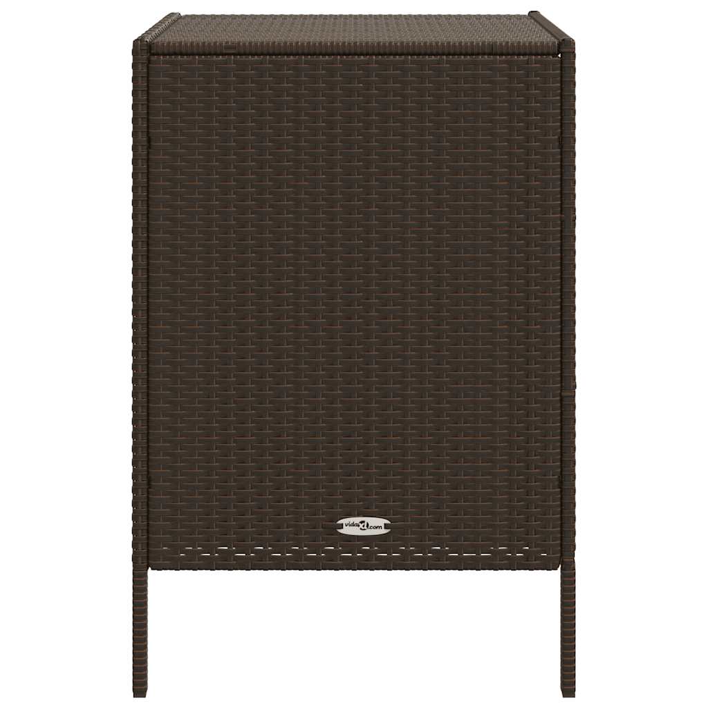 Garden Storage Cabinet Poly Rattan