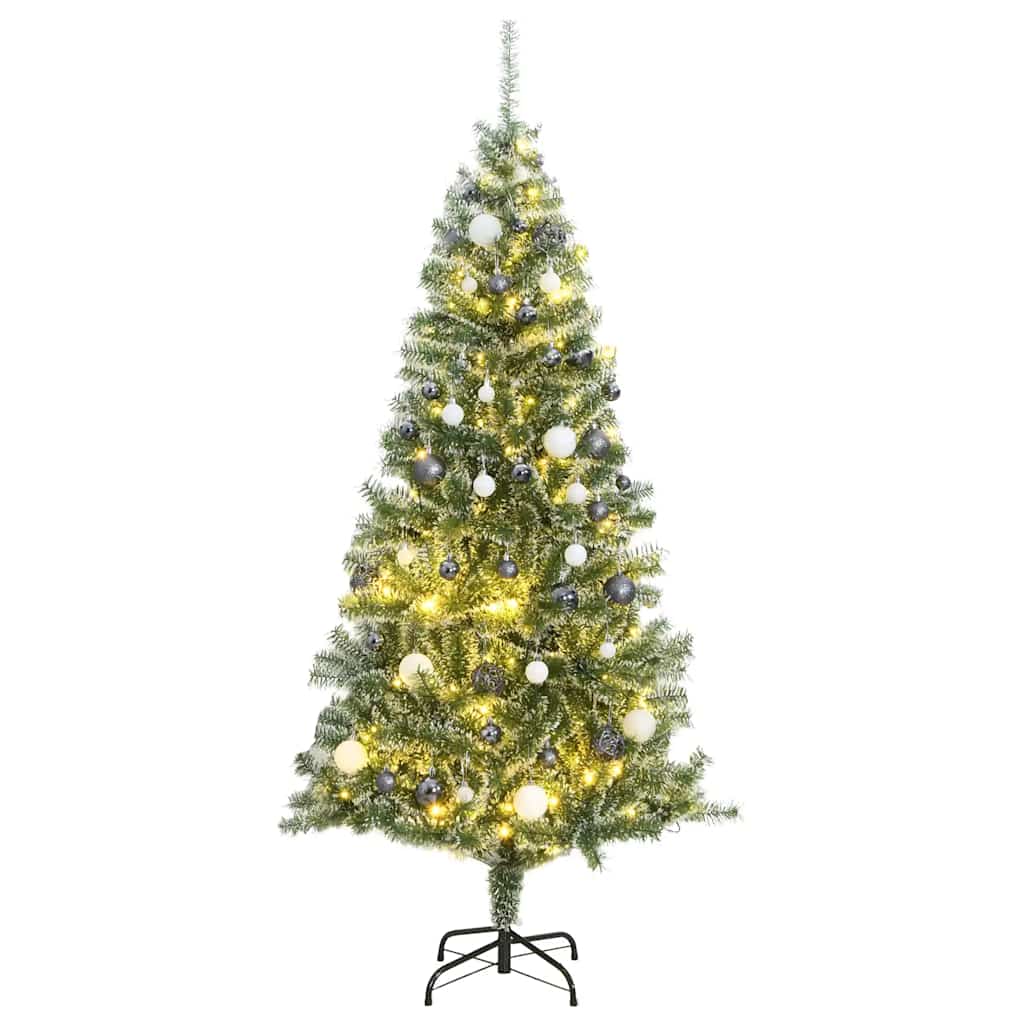 Artificial Christmas Tree Snow Flocked With Led Light