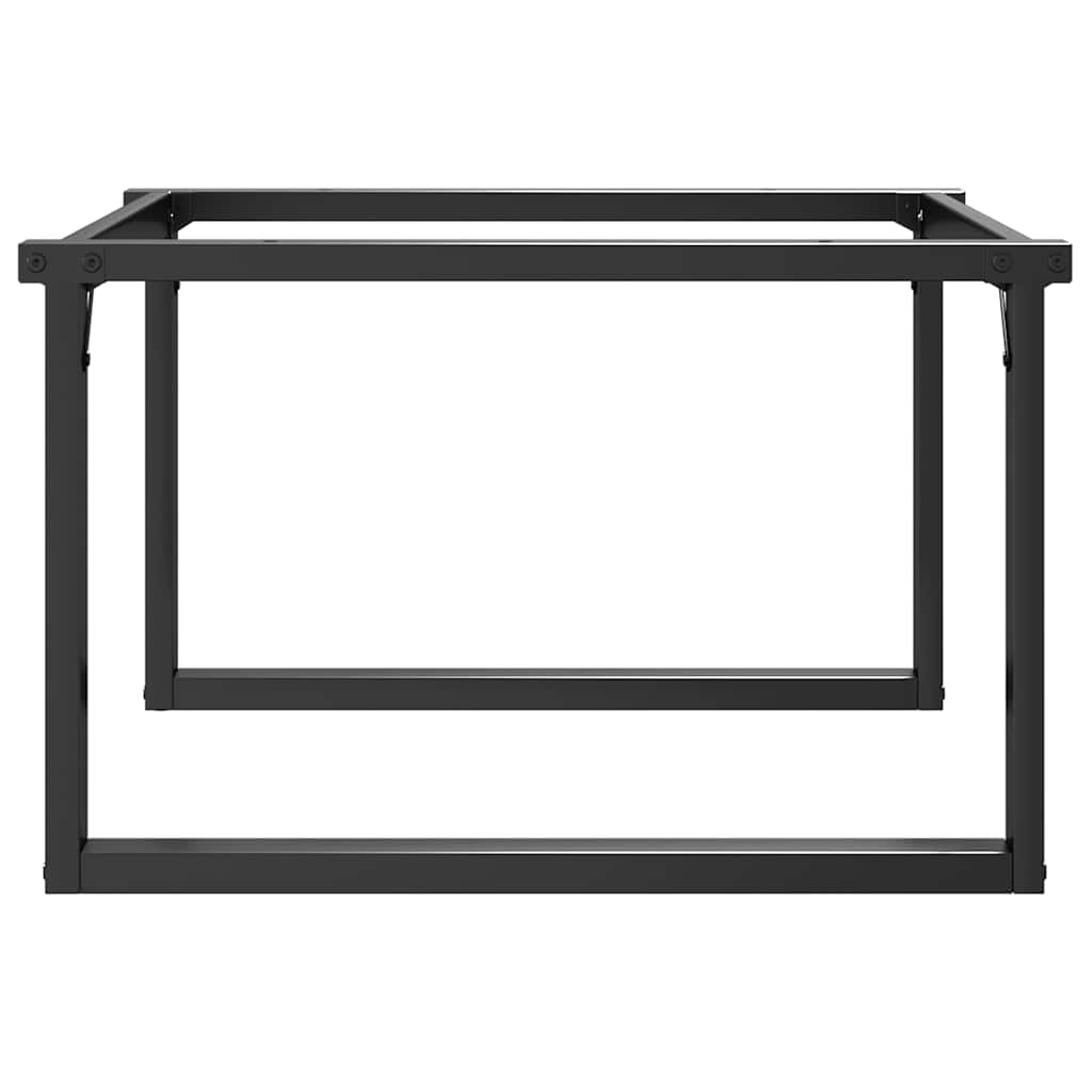 Table Legs Coffee O Frame Steel 70x60x43cm Industrial Heavy Duty Black LED 70 cm