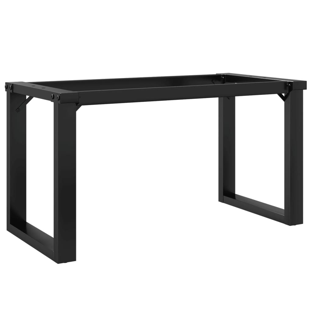 Table Legs Coffee O-Frame 70X30X43 Cm Steel Black Powder-coated steel LED 70 cm